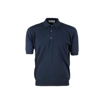JOHN SMEDLEY Polo Shirts Men Marine Blue