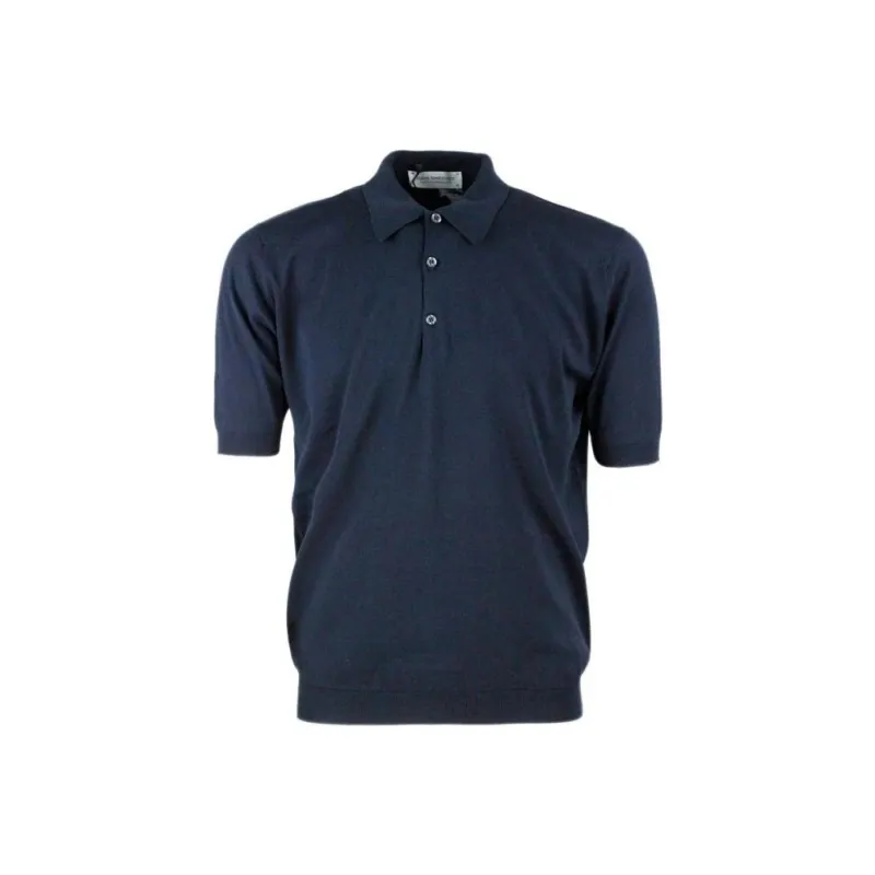 JOHN SMEDLEY Polo Shirts Men Marine Blue-0