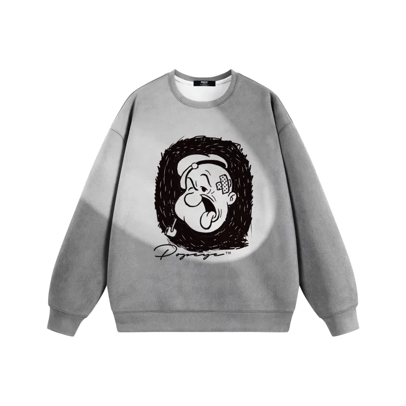 POPEYE Sweatshirt Fall And Winter Unisex Includes Gift Box Sets-0