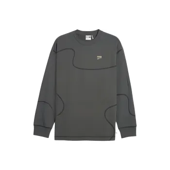 PUMA Downtown Re Collection Sweatshirt Unisex Mineral Gray