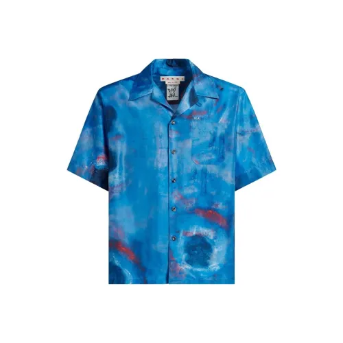 MARNI Haboutai Silk Bowling Shirt