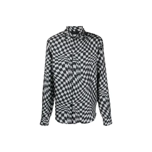 AMIRI Wavy Ma Houndstooth Printed Shirt