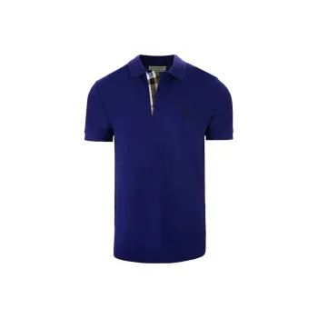 Burberry Oxford Logo Embroidered Polo Shirt
