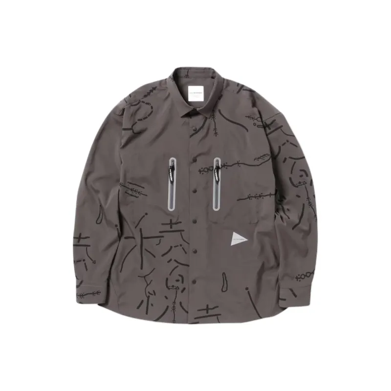 And Wander Daijiro Ohara Map Key Print Shirt-0