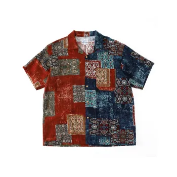TEKABLU Shirt Unisex Hundred Families Blue Red