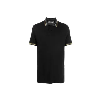 VERSACE JEANS COUTURE Polo Shirts Men Black