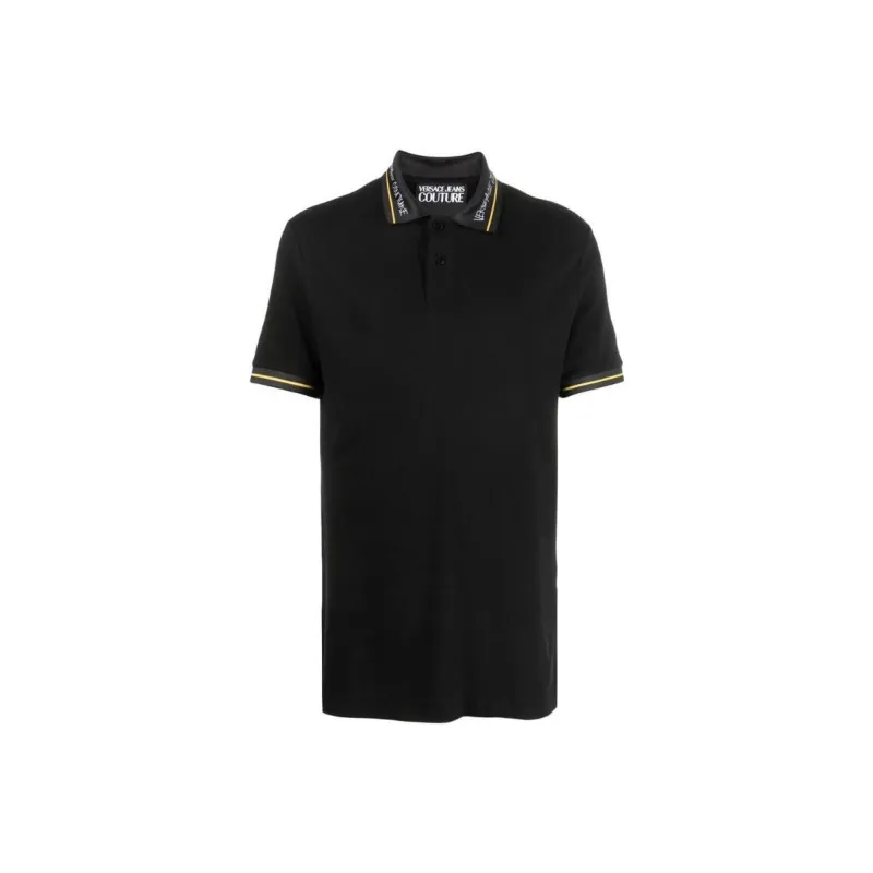 VERSACE JEANS COUTURE Polo Shirts Men Black-0