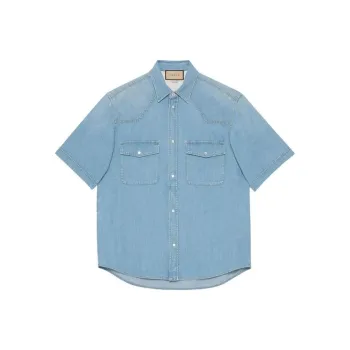 GUCCI Short Sleeve Denim Shirt