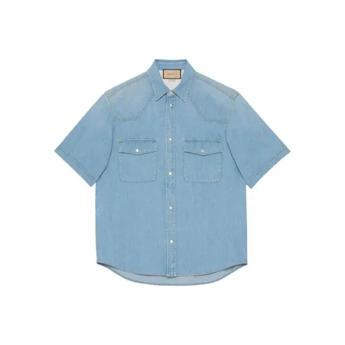 GUCCI Short Sleeve Denim Shirt