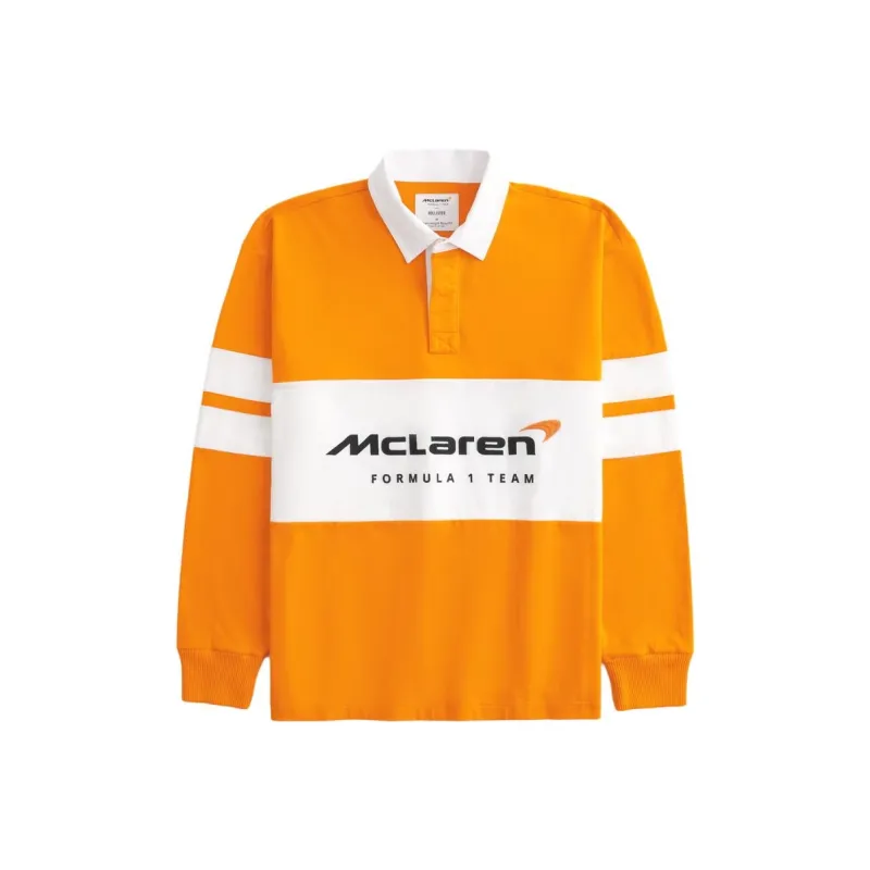 Hollister Polo Shirt Men's Orange-0