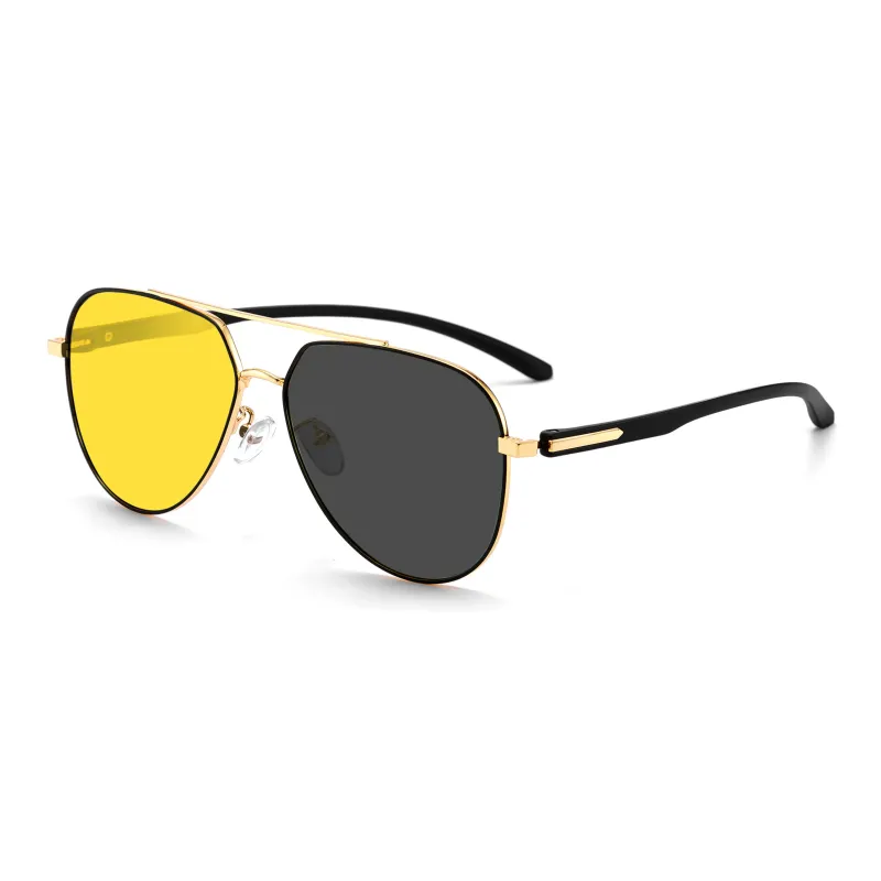 Wood Premium Alloy TR/Memory Plastic Irregular Shape Sunglasses Men's-7
