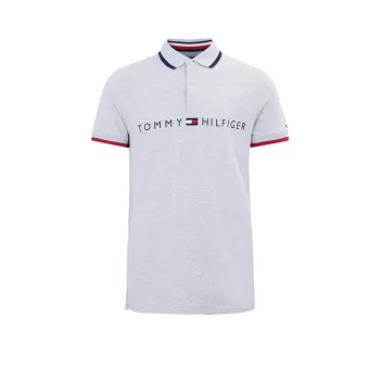 Tommy Hilfiger Polo Shirts Men Light Gray 050