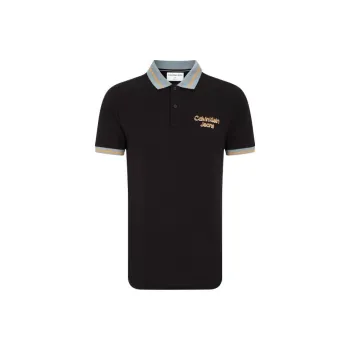 CALVIN KLEIN Polo Shirt Men's Black