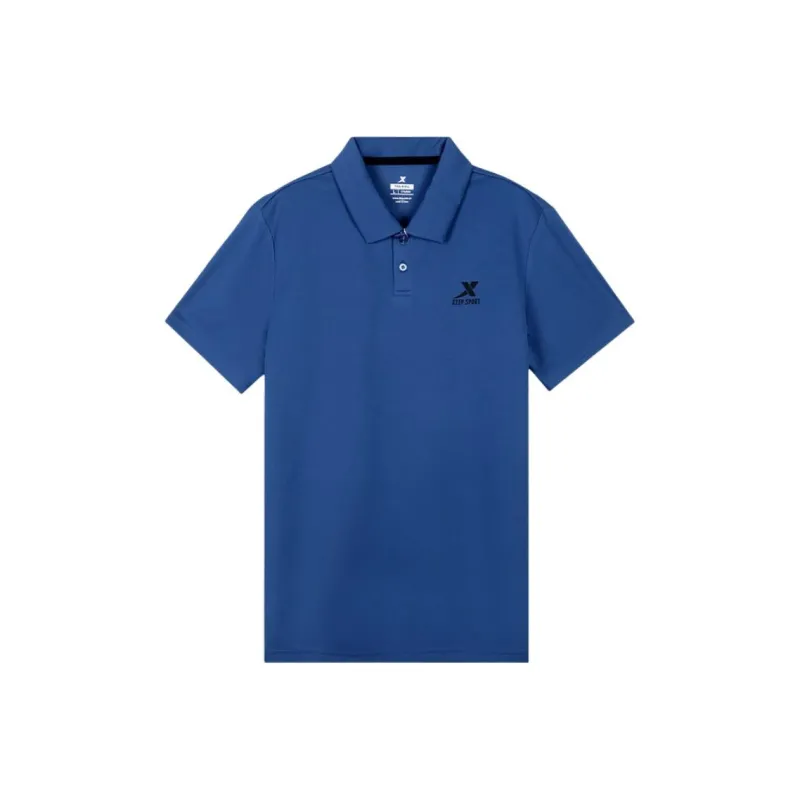 XTEP Variety Training Collection Polo Shirt Men's Dusk Blue-0