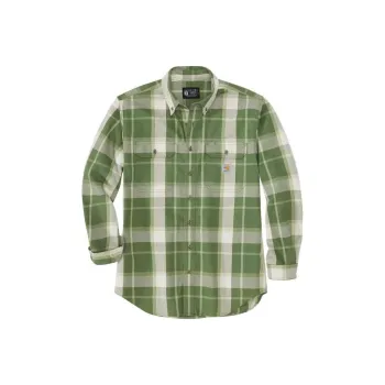 Carhartt 104507 TWILL LONG-SLEEVE PLAID SHIRT Shirt LOOSE FIT Men's