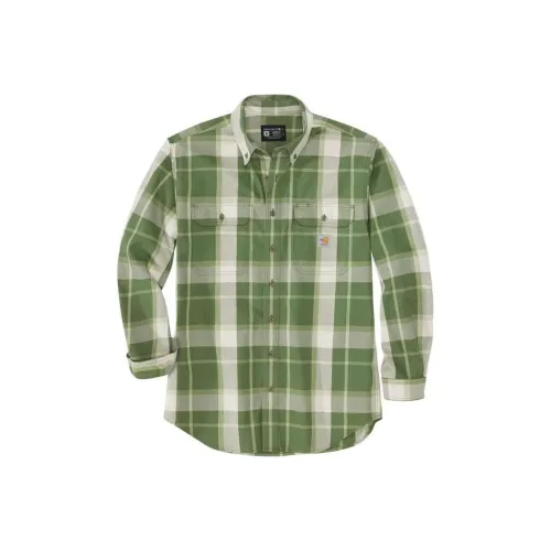 Carhartt 104507 TWILL LONG-SLEEVE PLAID SHIRT Shirt LOOSE FIT Men's