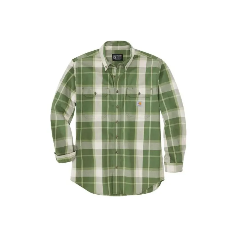 Carhartt 104507 TWILL LONG-SLEEVE PLAID SHIRT Shirt LOOSE FIT Men's-1