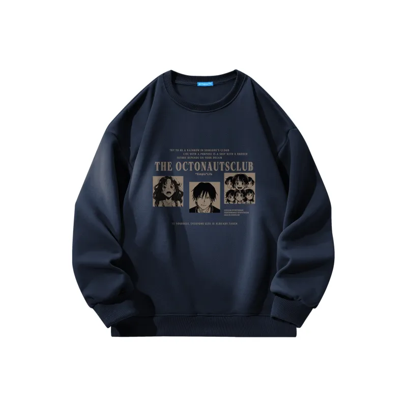 Small Columns Under The Sea Sweatshirt Unisex-2