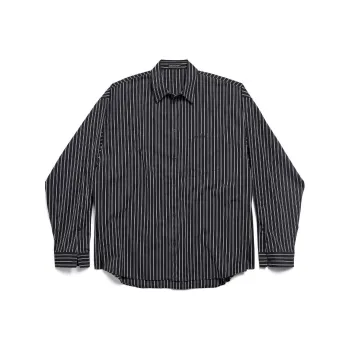 Balenciaga Pinstriped Flatground Shirt