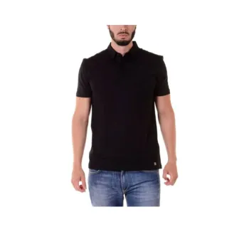 VERSACE Collection Logo Plaque Polo Shirt