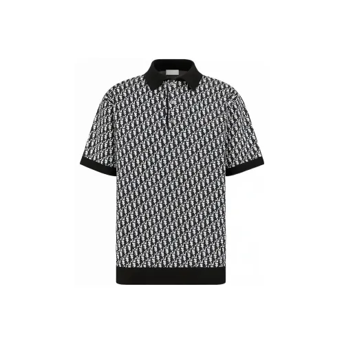 DIOR SS23 Polo Shirt Men's Black White