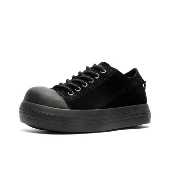 ZONEJOY Anti Slip Wear Resistant Skateboard Shoes Unisex Black
