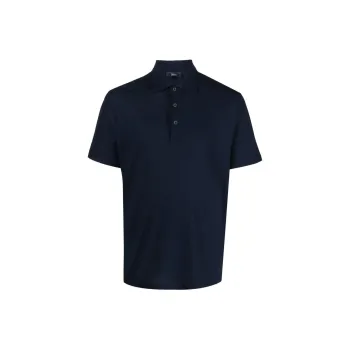 HERNO Button Detailed Short Sleeved Polo Shirt