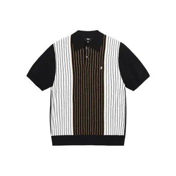 Stussy Textured Short Sleeve Polo Sweater