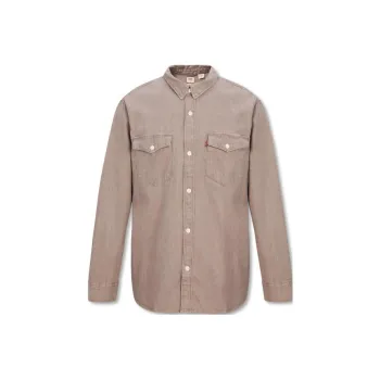Levis Shirts Men Brown