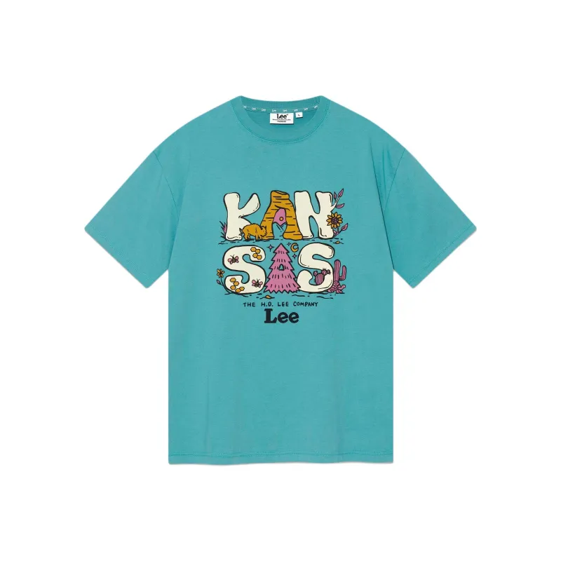Lee T Shirts Unisex Green-0