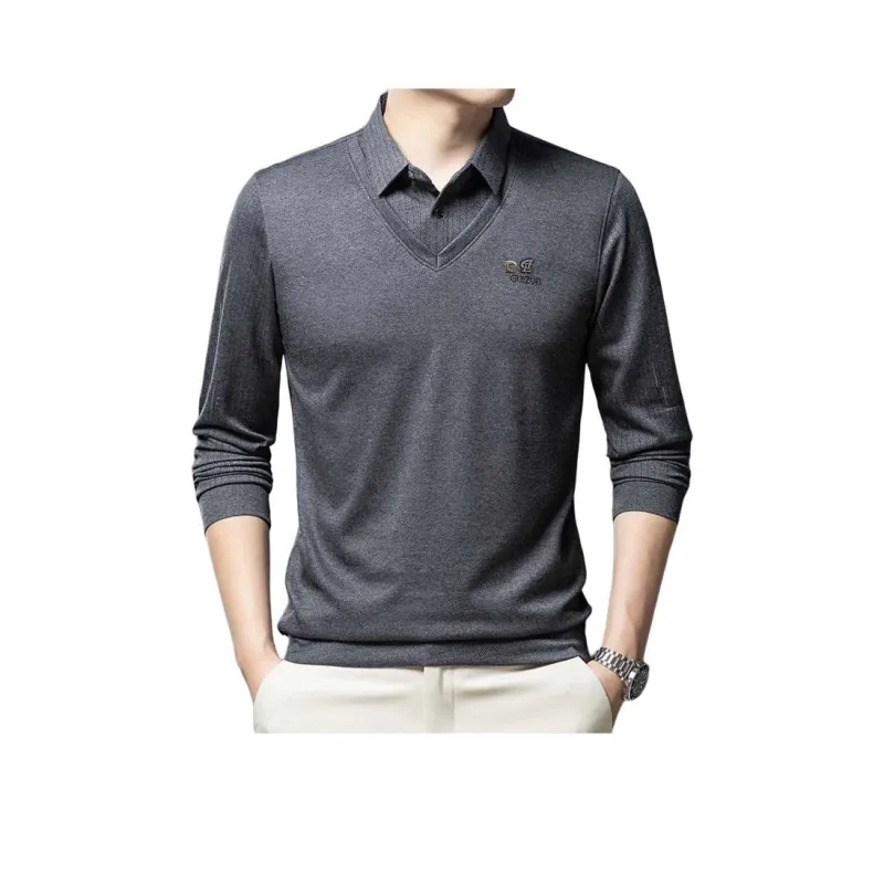 PIERRE CARDIN Polo Shirt Men's Gray-0