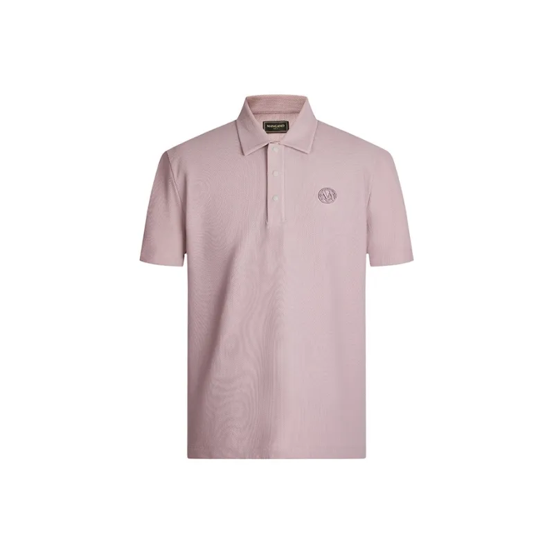 MANGANO Polo Shirt Men's Pink Includes Brand Shopping Bag-0