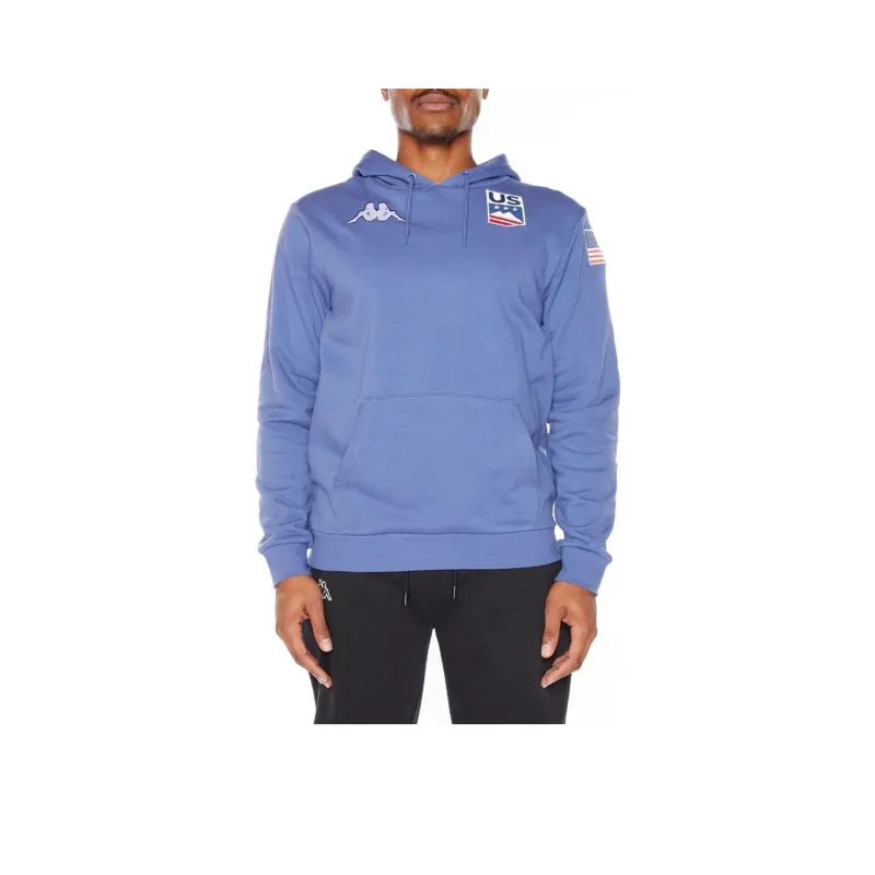 Kappa Malmo US Hoodie Sweatshirt Men's Blue-0
