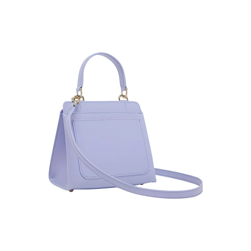 Furla 1927 Collection Leather Tote Bag Shopping Bag Shoulder Bag Crossbody Bag Handbag Mini Women's Light Purple-2