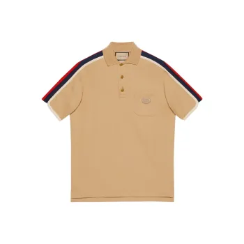 GUCCI SS23 Polo Shirt Men's Beige