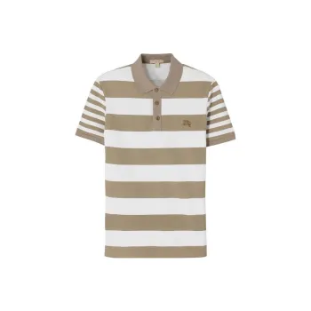 Burberry Polo Shirts Men Beige