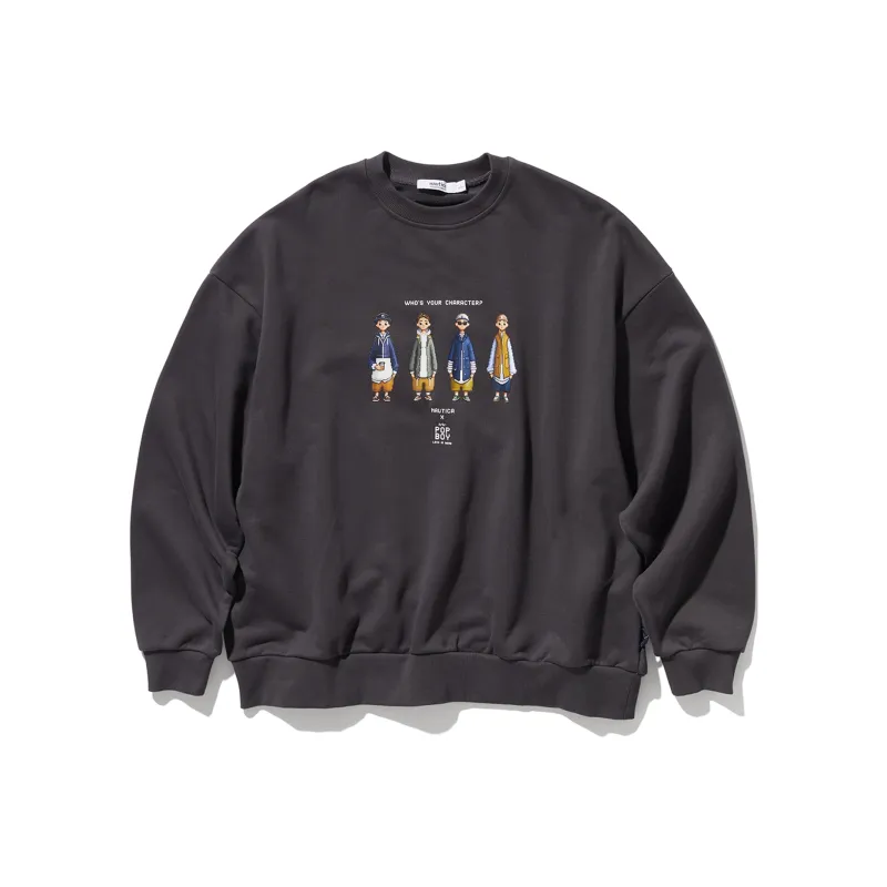 Nautica White Sail Sweatshirts Unisex-21
