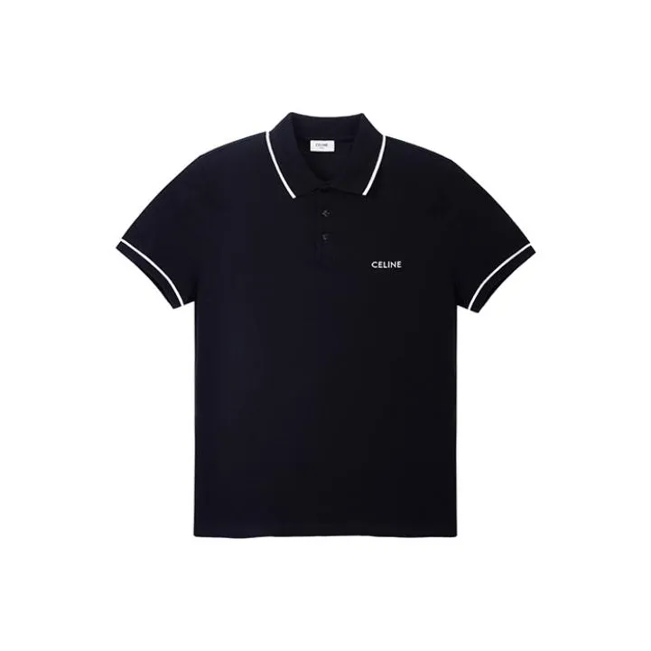 CELINE SS23 Polo Shirt Men's Black-0
