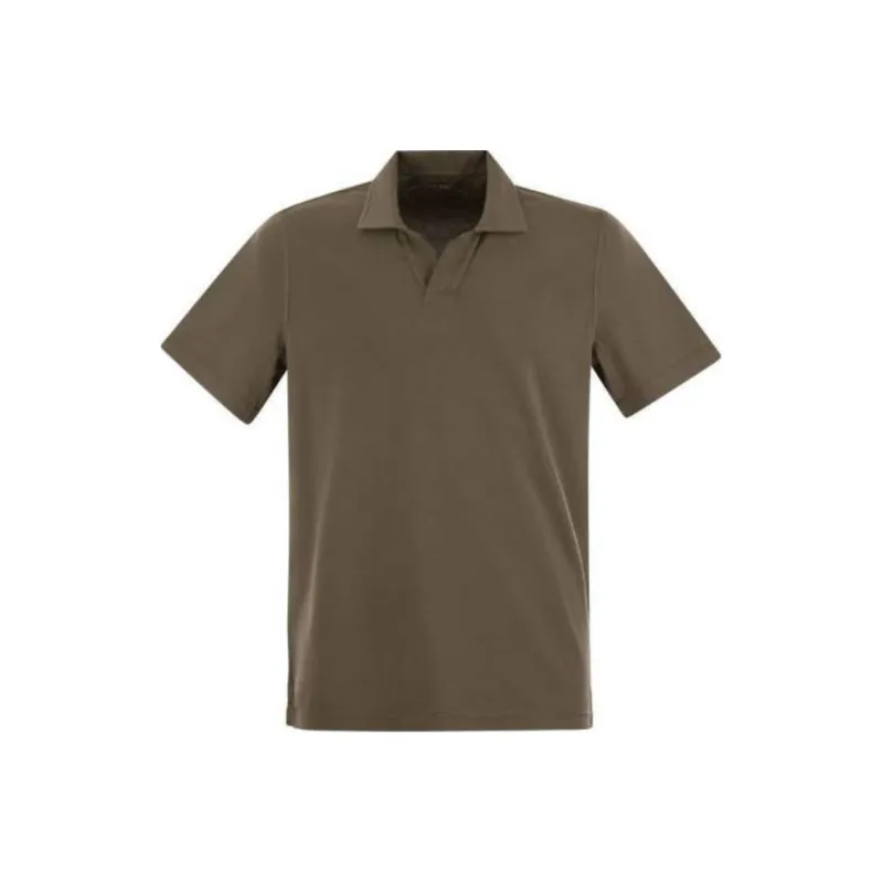 FEDELI Polo Shirts Men Brown-0