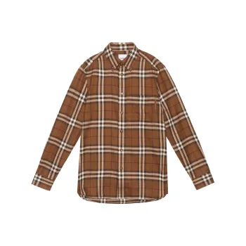 Burberry Button Down Check Shirt