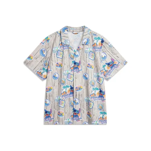 LiNing x DISHINISHIDIQI LIANMINGKUAN Disney Shirt Men's Wood Grain All Over Print