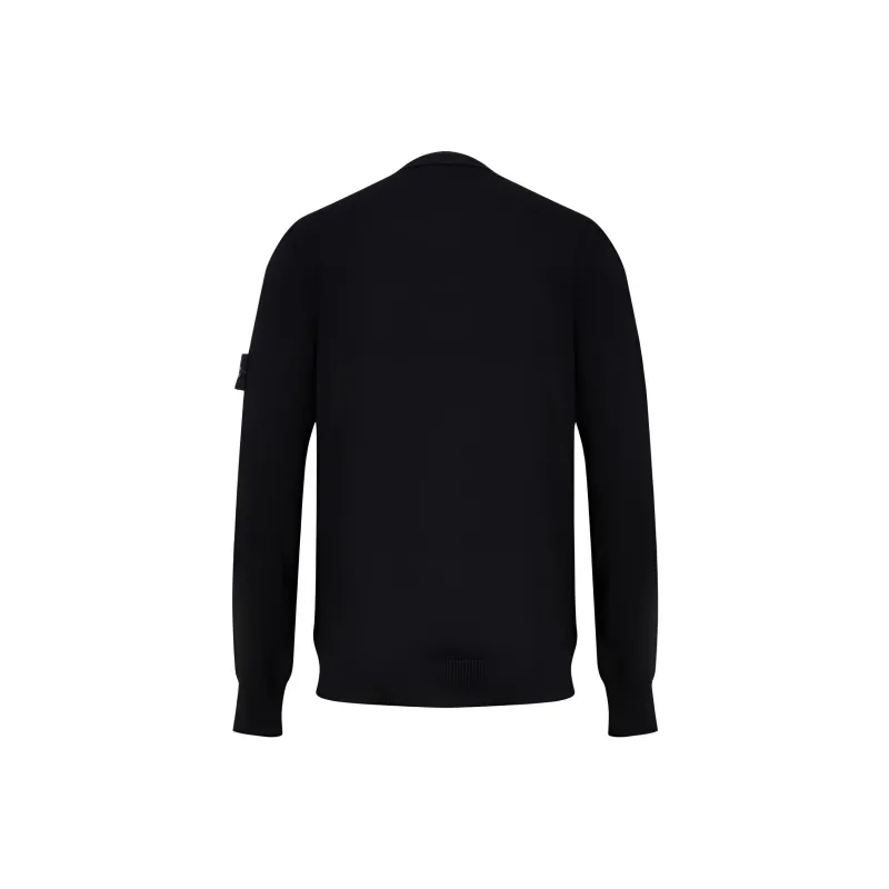 STONE ISLAND Compass badge Wool Cardigan-1