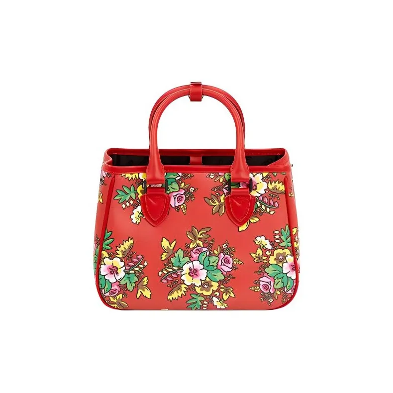 KENZO Floral Printed Logo Patch Tote Bag-1