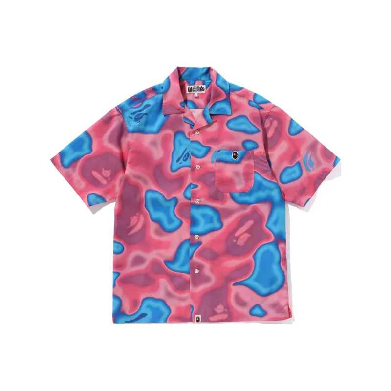 A BATHING APE Liquid Camo One Point Shirt-4