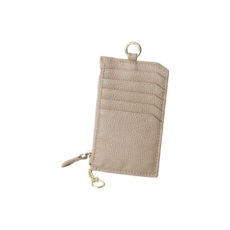 Tong Tong Rabbit Top Grain Cow Leather Coin Purse Women's Black/Blue/Gray/Pink/Light Green/Khaki/Sunlight White-6