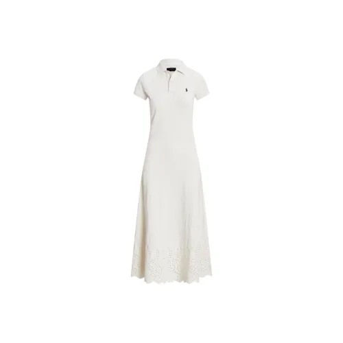 Polo Ralph Lauren SS23 Short-Sleeved Dresses Women's White