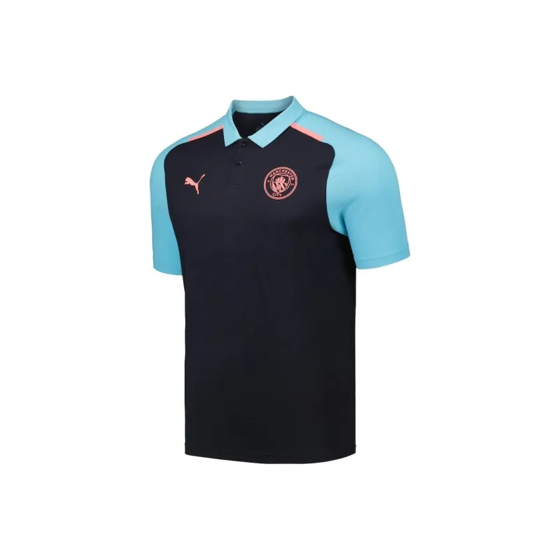PUMA MANCHESTER CITY CASUALS Polo Shirt Men's Light Blue-0