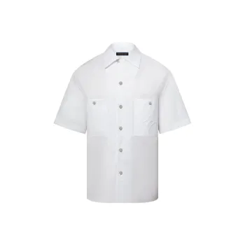 LOUIS VUITTON Signature Short Sleeved Cotton Shirt