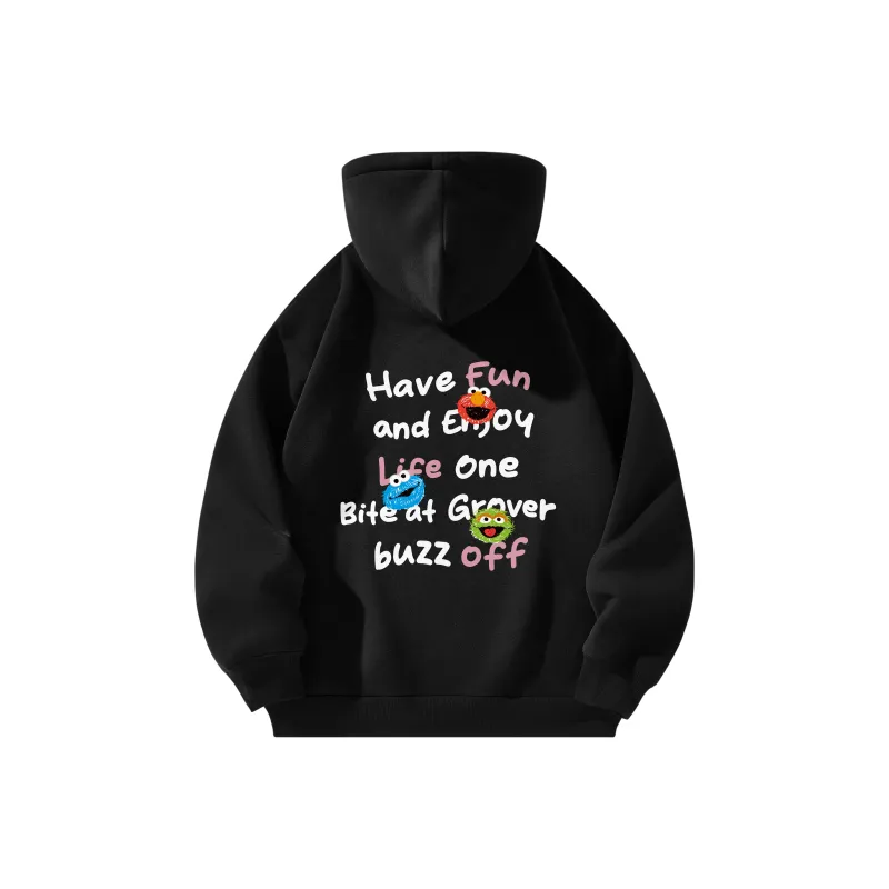 SESAME STREET Sweatshirt Thickened And Fleece Lined Unisex-0