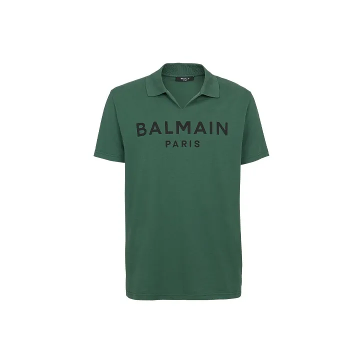 BALMAIN Polo Shirts Men Green-0